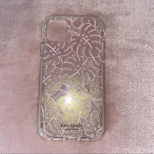 Kate Spade Glitter Monstera Leaf iPhone 11 Case